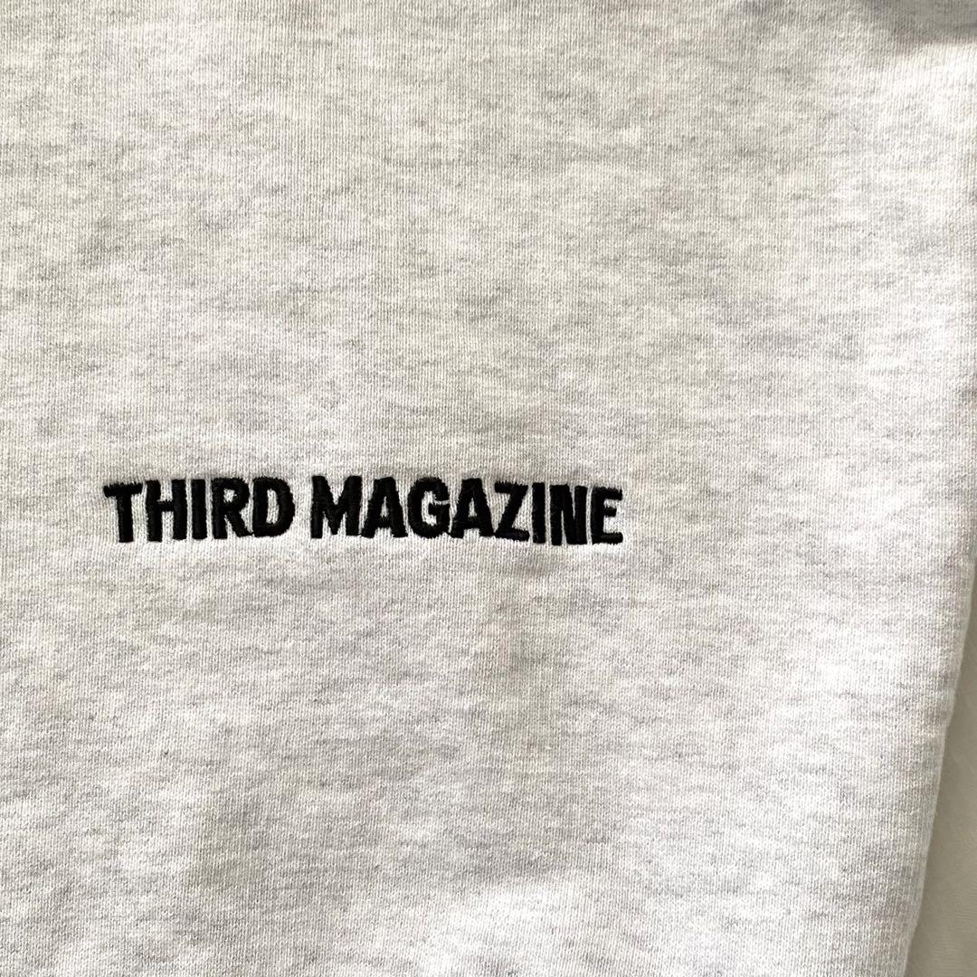 THIRD MAGAZINE ロゴ刺繍 スウェット