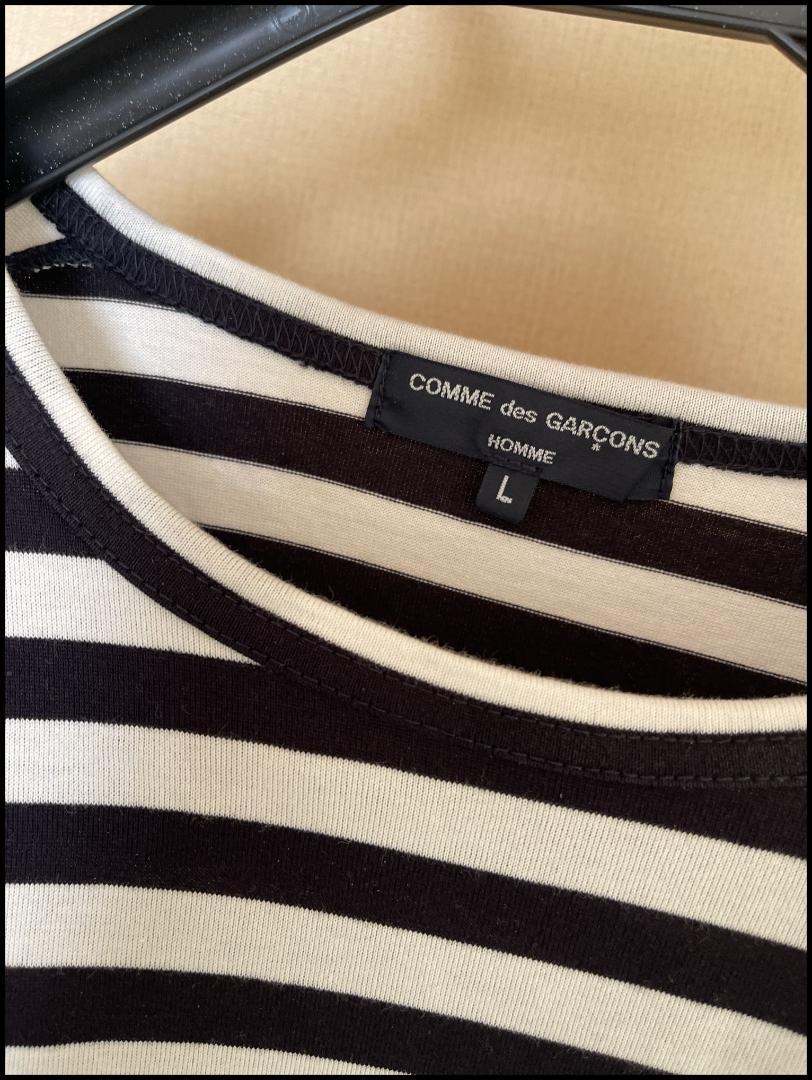 【値下】COMME des GARÇONS／マリンボーダーカモフラシャツ