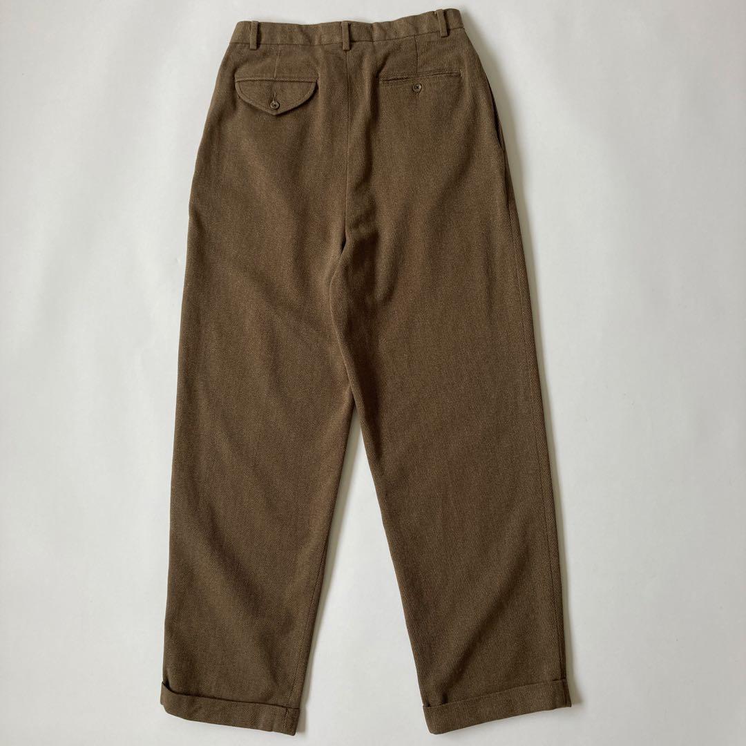 90s〜 ラルフローレン 2タック コットン ウィップコードパンツ W30L30