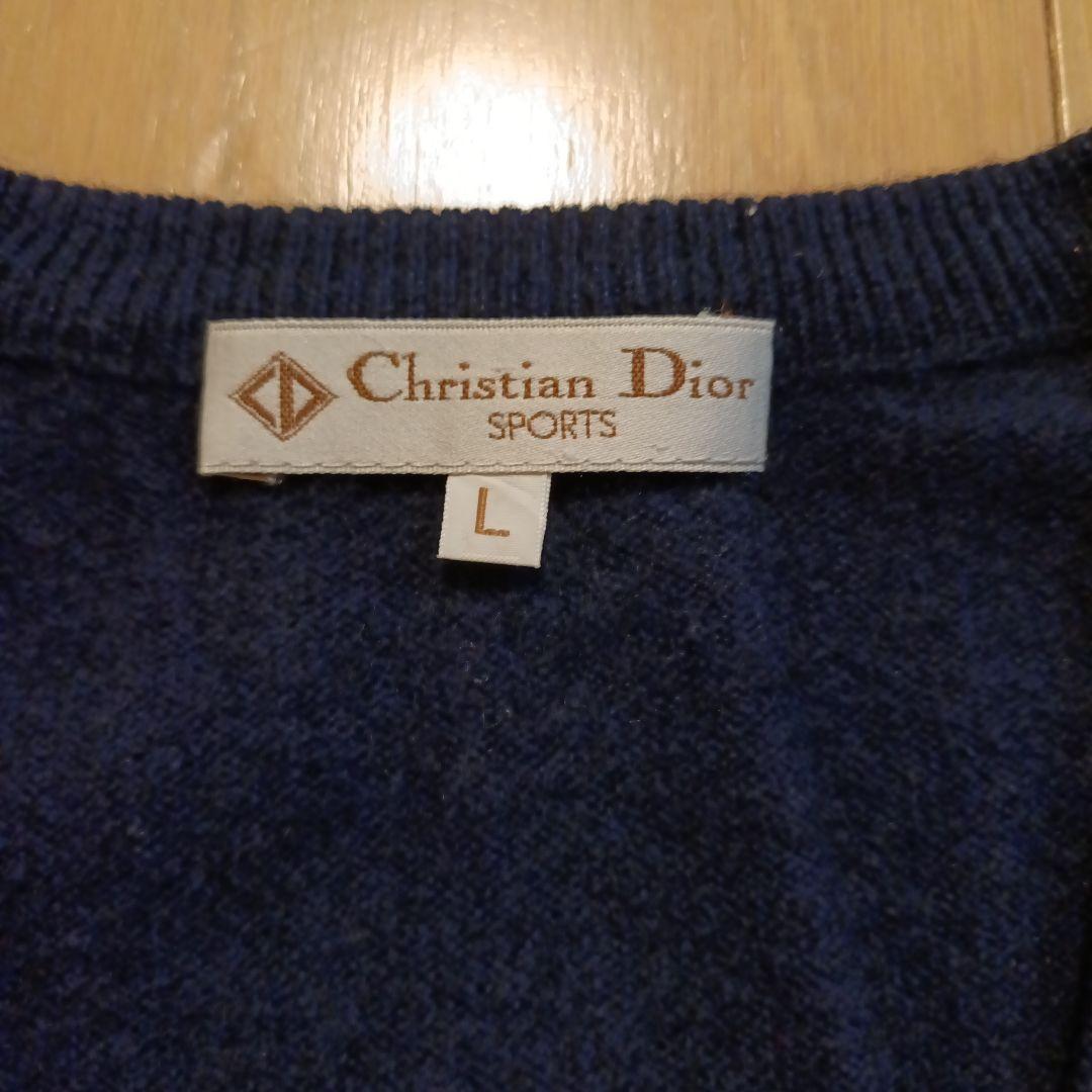 Christian Dior スポーツ Vネックベスト L ネイビー トップス Christian Dior スポーツ Vネックベスト L ネイビー トップス