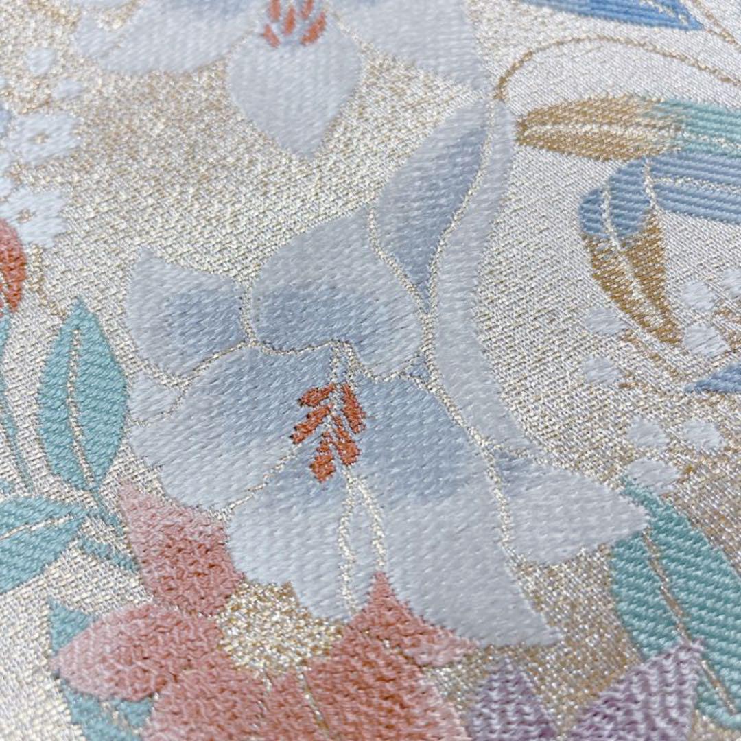 新作高評価 百合を始め様々な花が織られた袋帯 着物 ulZh7-m81490982754 再入荷格安