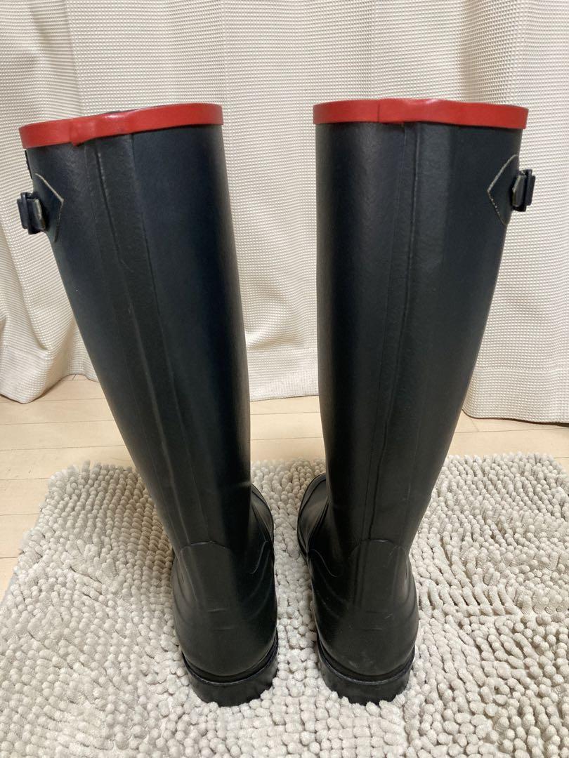 ふくらはぎ大きめ　AIGLE エーグル レインブーツ40（25cm）Marine