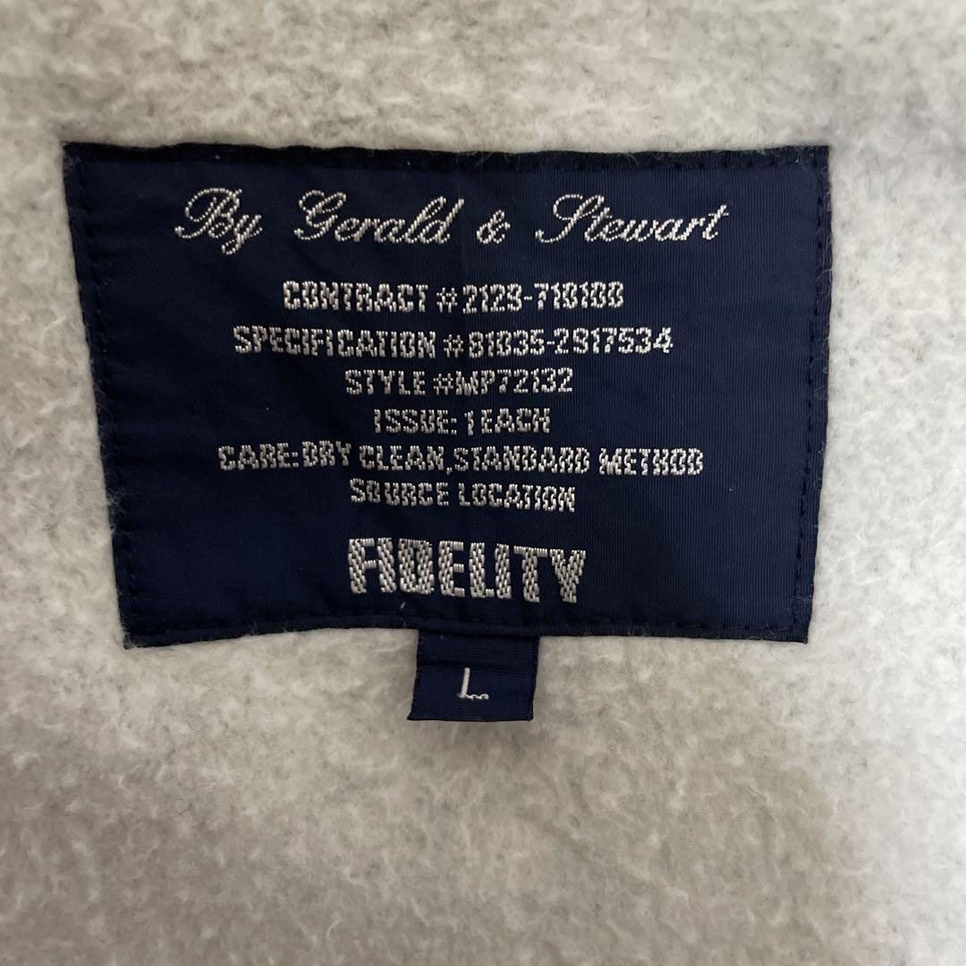 FIDELITY グレー パーカー フード付き
