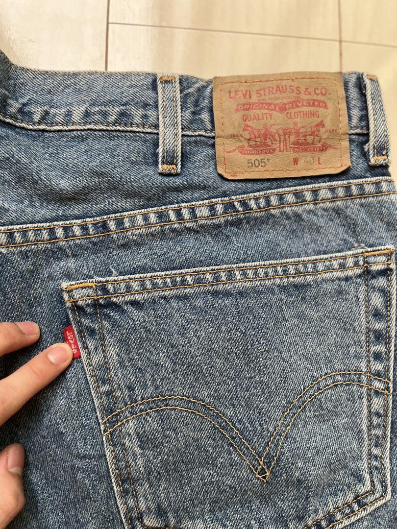 90s LEVI’S 505 デニム ハーフパンツ W40 ライトブルー XL