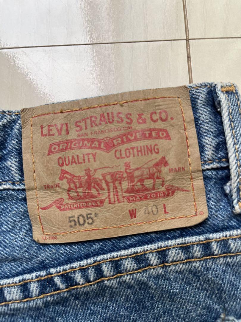 90s LEVI’S 505 デニム ハーフパンツ W40 ライトブルー XL