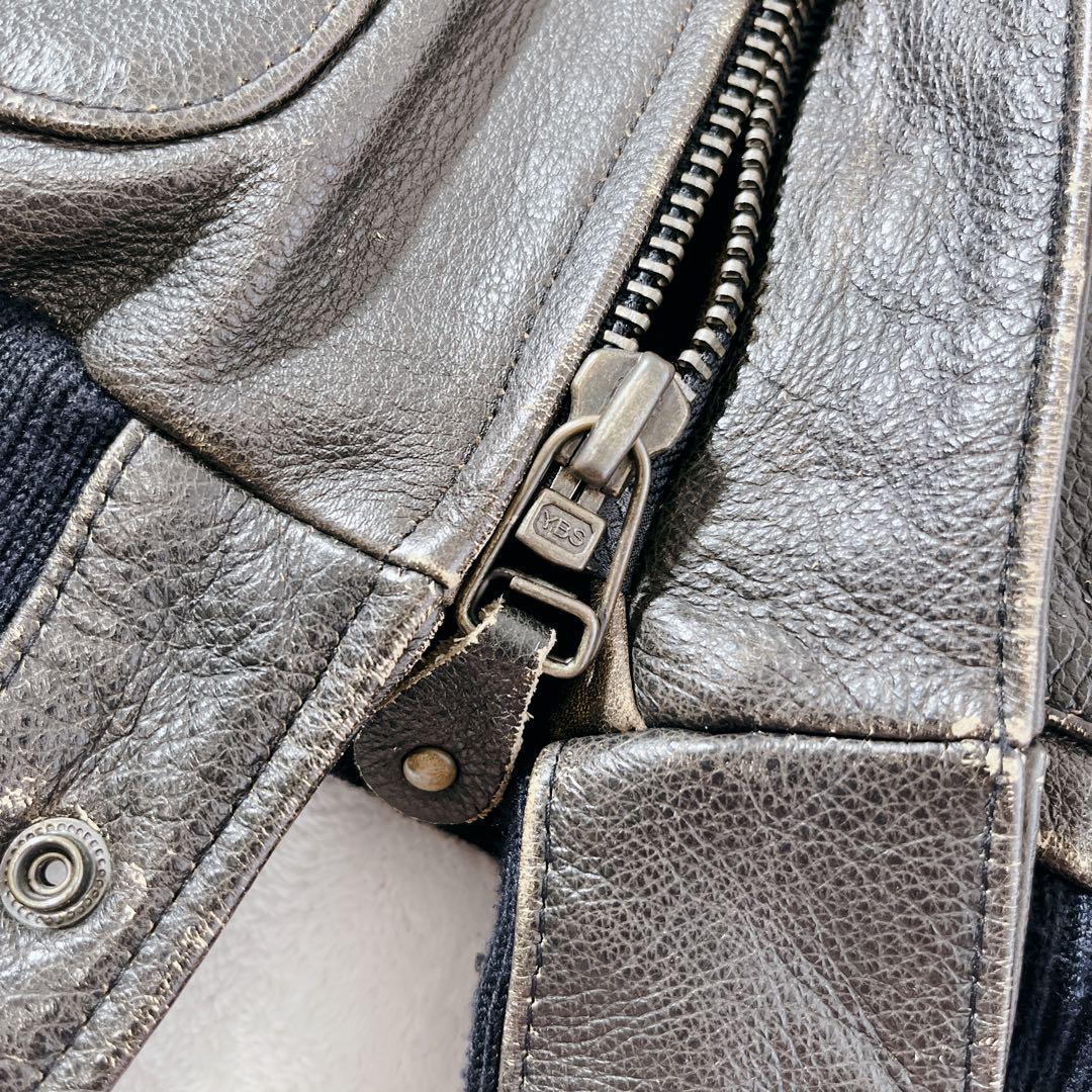 【ヴィンテージ】 A-2 G-1 フライトジャケット MA-1 レザー 中綿