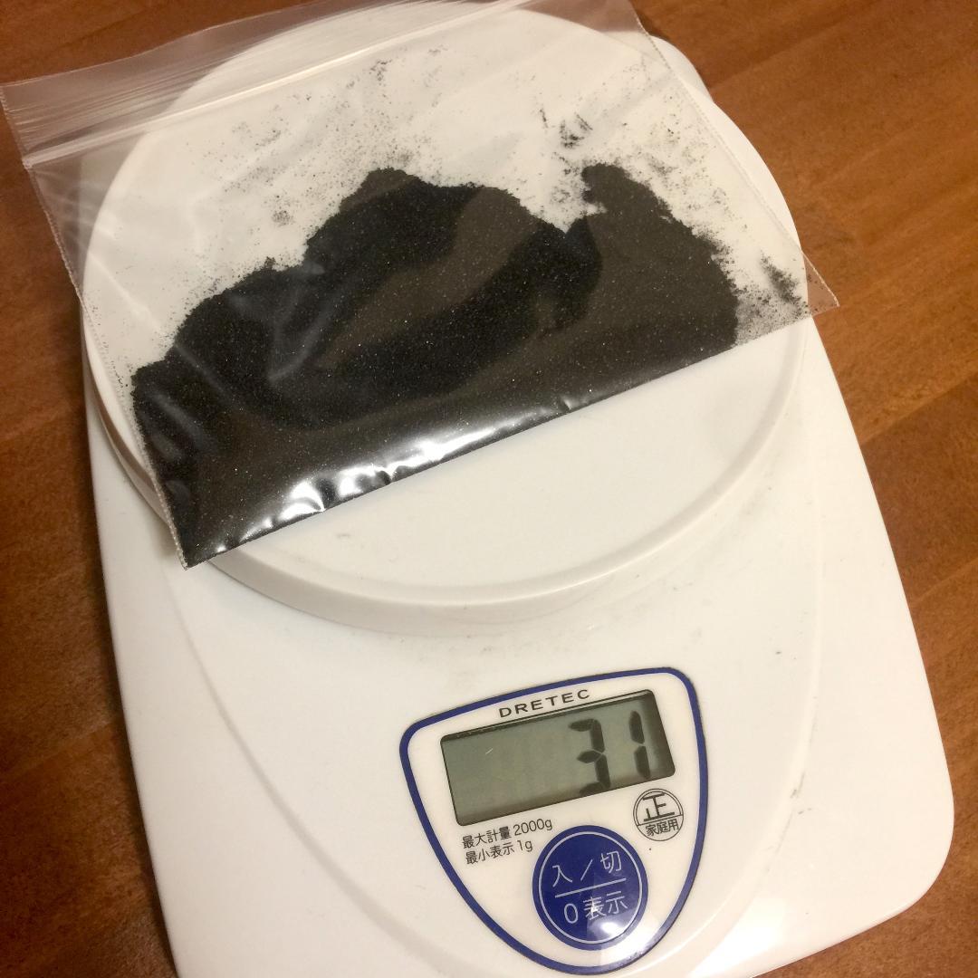 砂鉄30g 夏休みの自由研究 実験 スライム作り 磁石遊びに メルカリ