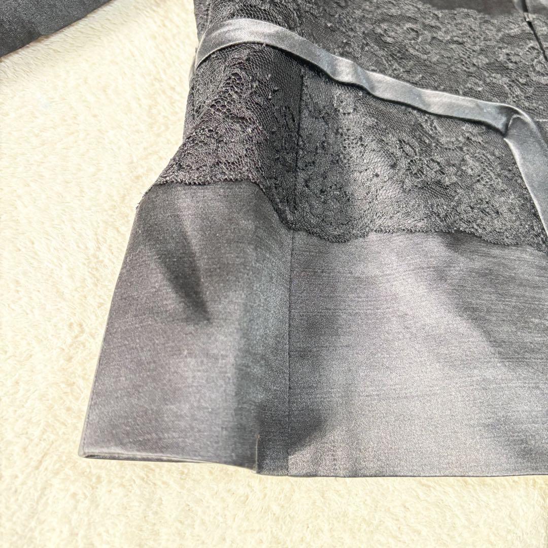 エスカーダ ESCADA シルク混 レースジャケット 艶 立ち襟 柔らか