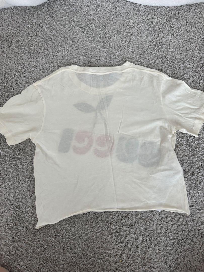 GUCCI チェリー柄 クロップドTシャツ - メルカリ