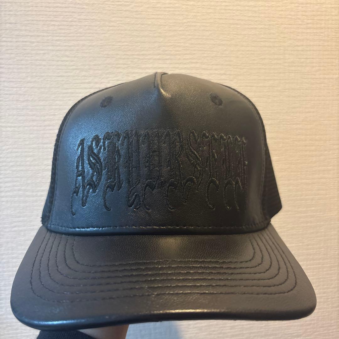 ASKYURSELF GOTH LEATHER TRUCKER CAPNUBIAN