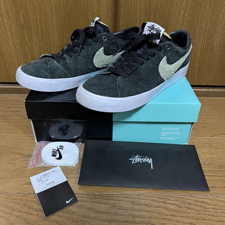 Nike Stussy x Blazer SB Low Palm Green for Sale