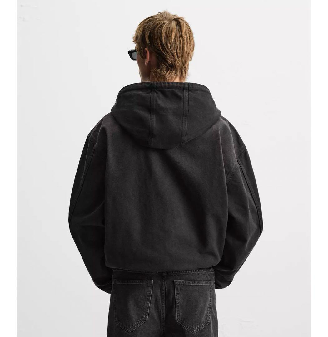 ZARA デニムジャケット XL タグ付き新品☆ZARAのフードデニムジャケット☆XLサイズ