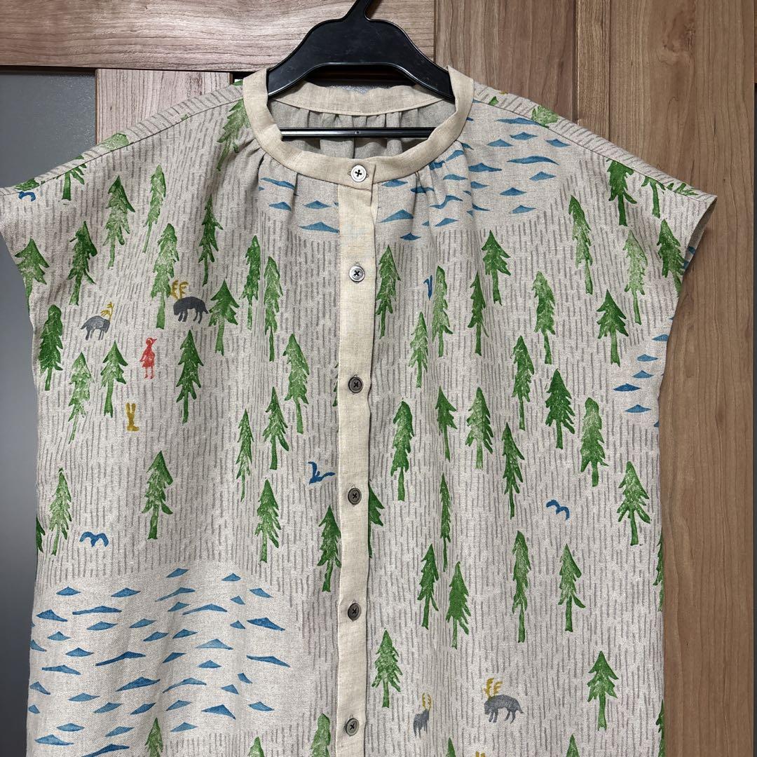 ミナペルホネン one day ワンピース チュニック ハンドメイド 画像4