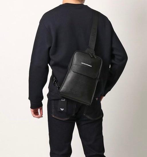 メンズ EMPORIO シングルストラップバックパック TE5UR-m81505625660 ARMANI ナイロン