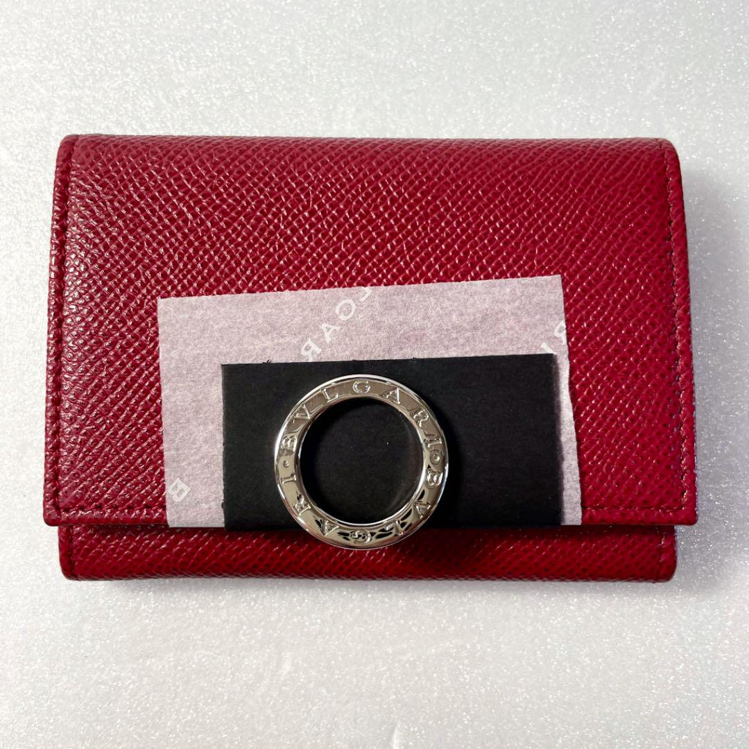 得価定番人気 BVLGARI 名刺入れ レッド ビーゼロワン wPh38-m81507079481 ブルガリ 未使用品 男女兼用 好評新作