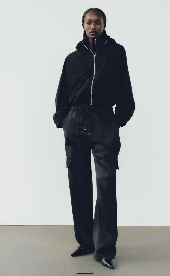 ZARAラバーフィニッシュ フーデッドジャケット ZARA ラバーフィニッシュフーデッドジャケット - メルカリ