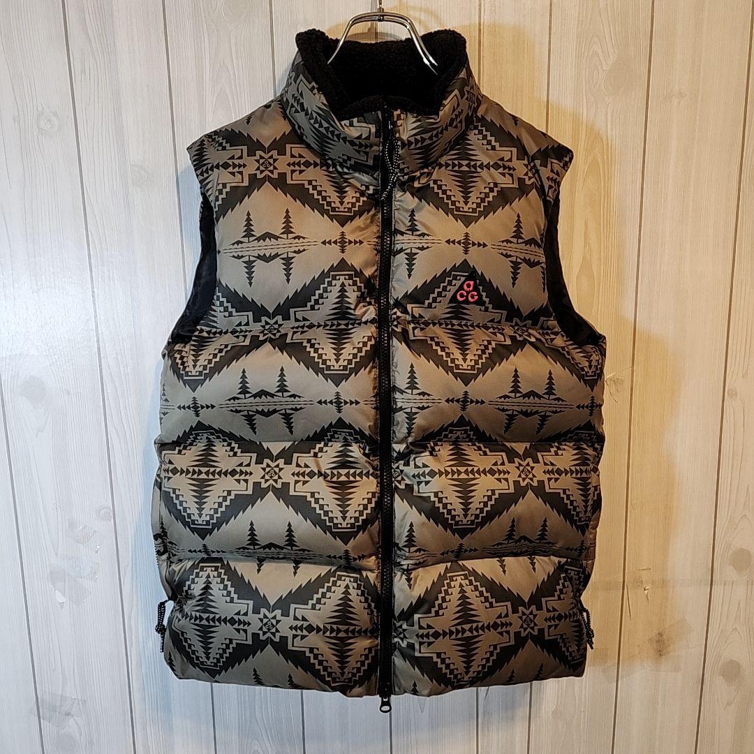【激レア】ナイキ ACG ダウンベスト ネイティブ柄