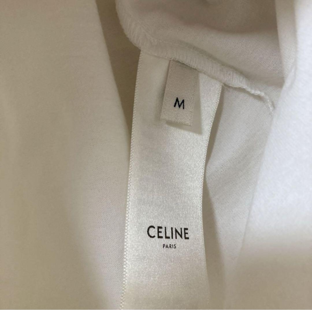 CELINE (セリーヌ) 22AW ルーズフィット ロゴプリント半袖Tシャツ 画像4