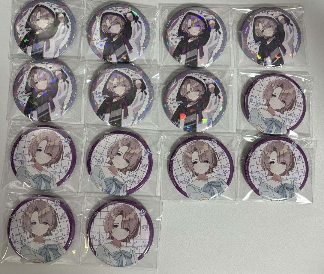 学園アイドルマスター　有村麻央　109 アニメバコ 缶バッジ　セット