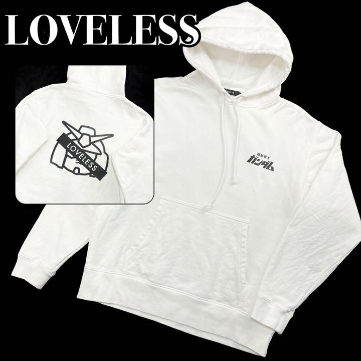⦅限定⦆『LOVELESS』ガンダム パーカー ホワイト サイズ: M