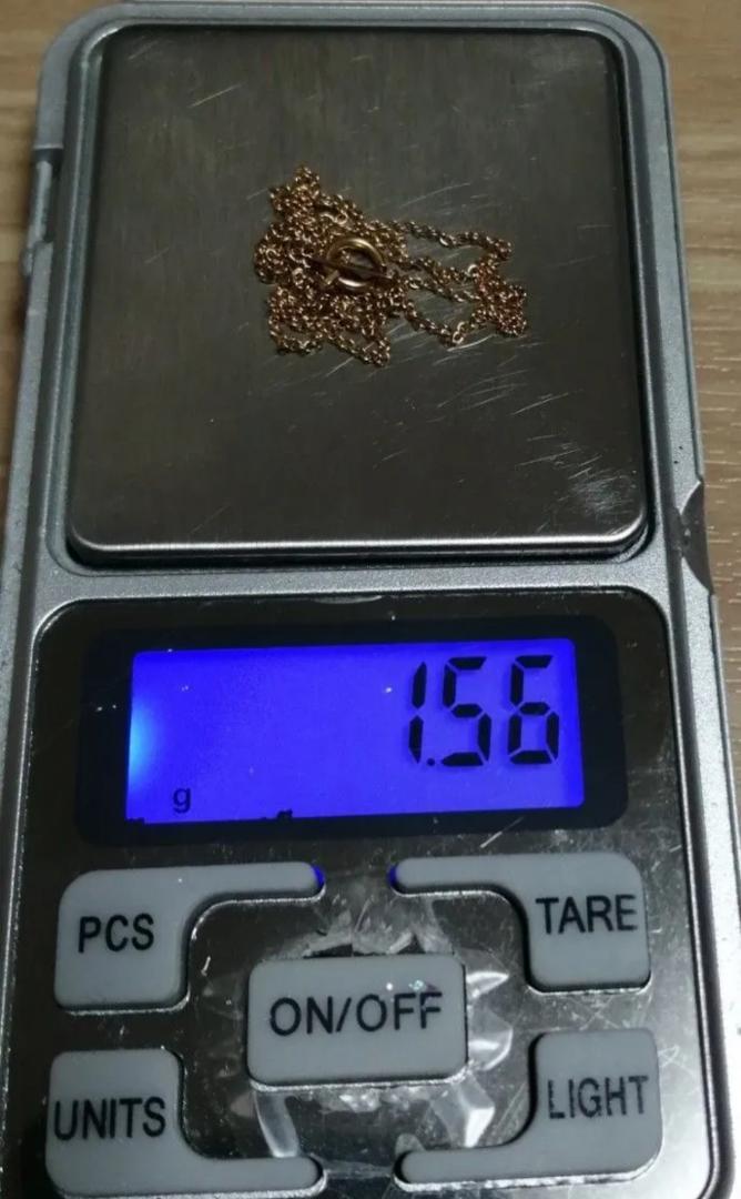 【値下不可】250632 k18 約1.56g デザイン ネックレス チェーン