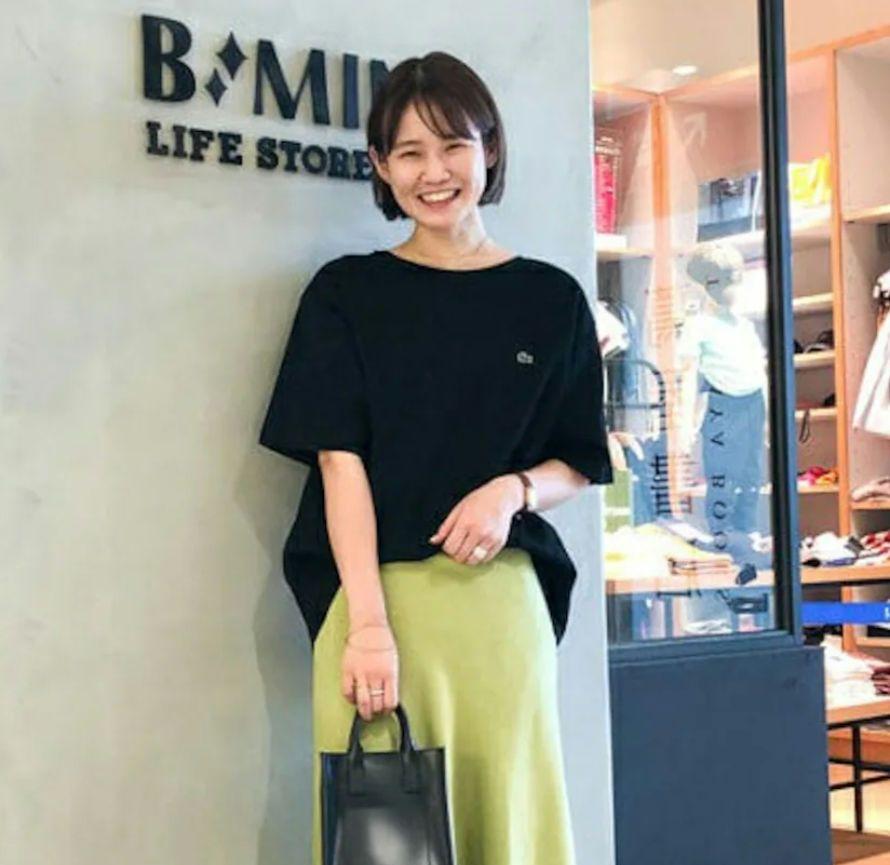 LACOSTE　B:MING by BEAMS 別注 バックスリット Ｔシャツ