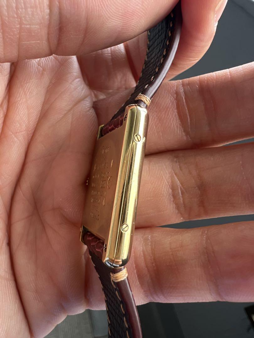 Cartier tank mustカルティエマストタンク　925 ゴールド文字盤