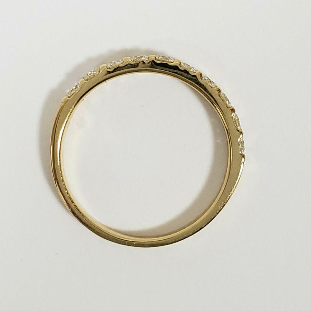 最安値 新品H＆C鑑別カード付 K18天然ダイヤモンドハーフエタ 0.50ct