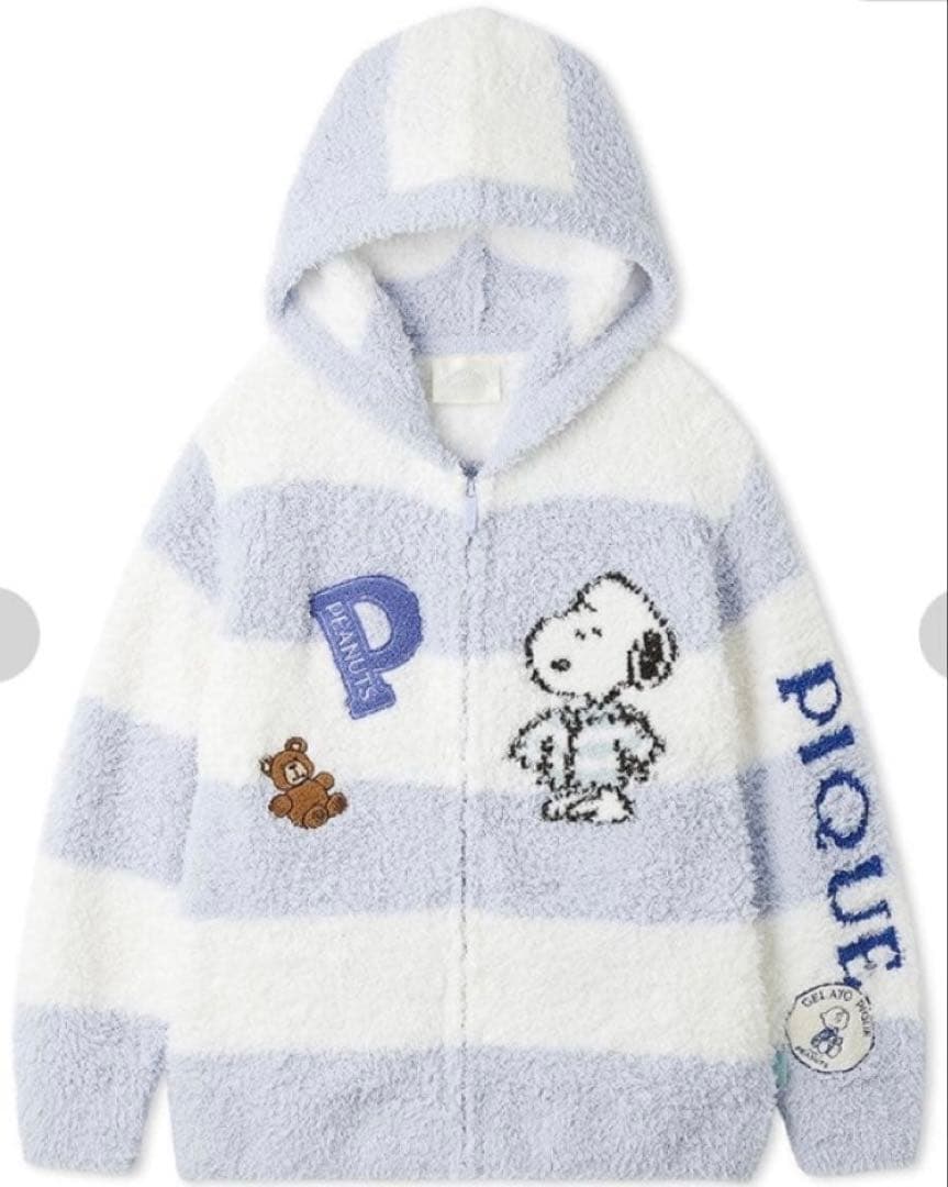 PEANUTS UNISEX オリジナルアート ジャガードパーカS・gelato pique