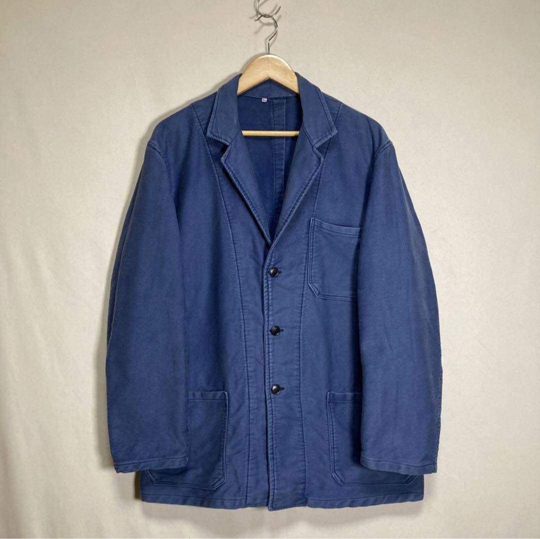 テーラードジャケット French Blue Moleskin Work Jacket 60s 56