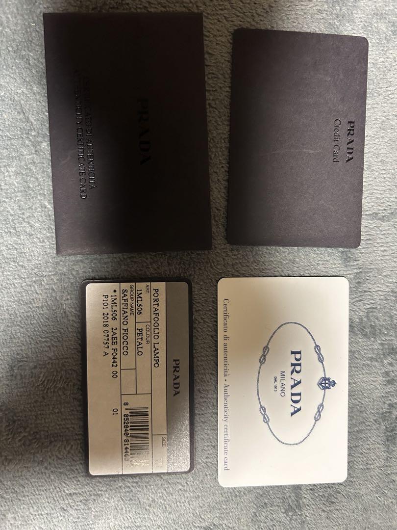 PRADA サフィアーノ レザー リボンモチーフ 長財布 ピンク