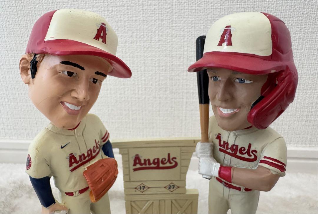 エンゼルス　大谷翔平 マイク・トラウト ボブルヘッド