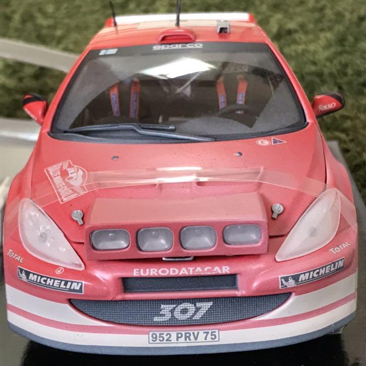 レア廃盤1/18★307WRCラリー汚しモデル★グロンホルム★WRC