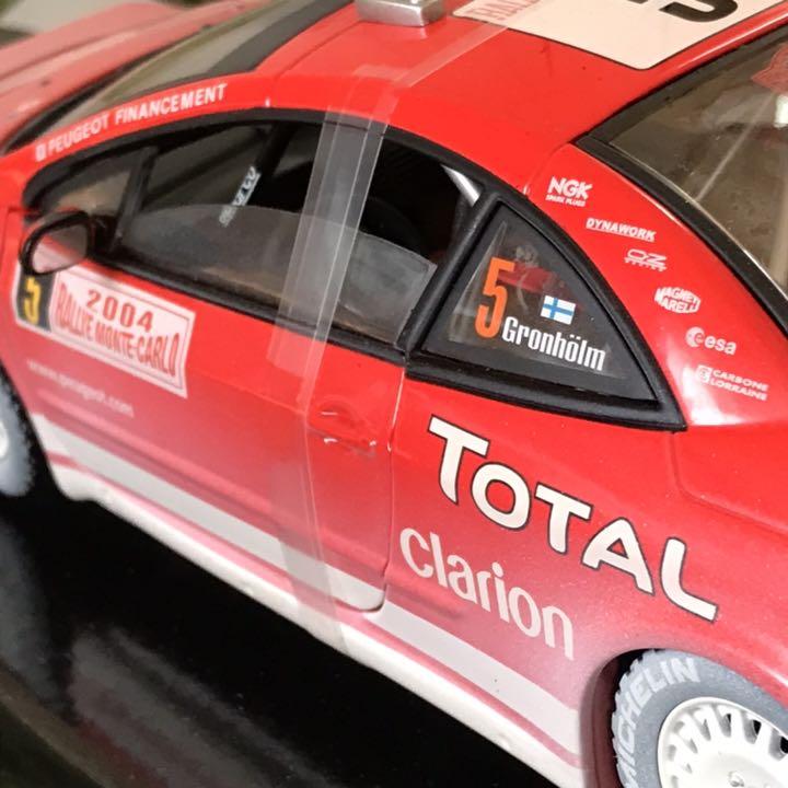 卸し売り購入 レア廃盤1/18☆307WRCラリー汚しモデル☆グロンホルム☆WRC ミニカー