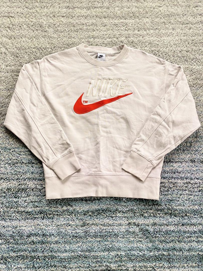 美品 NIKE FRENCH TERRY CREW ナイキ フレンチテリークルー