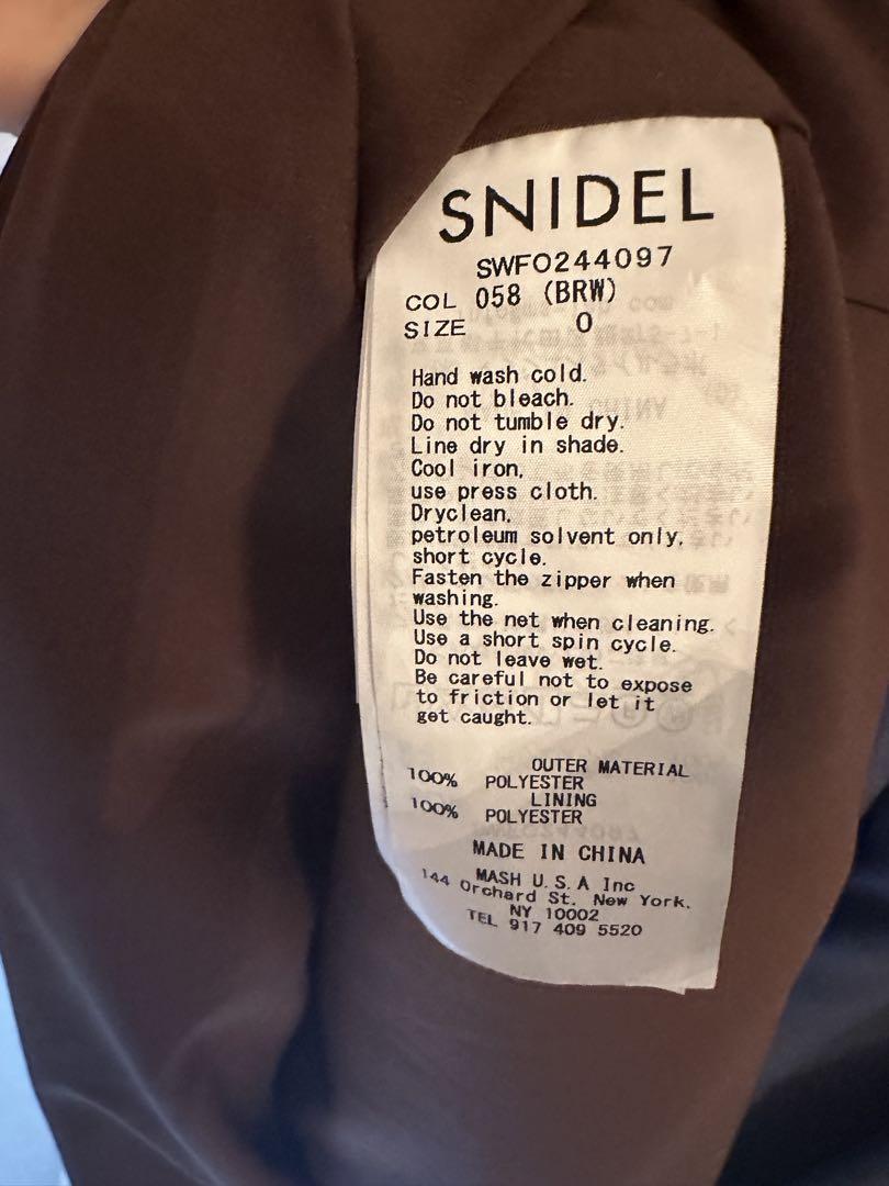 snidelリボンスリーブデザインワンピース
