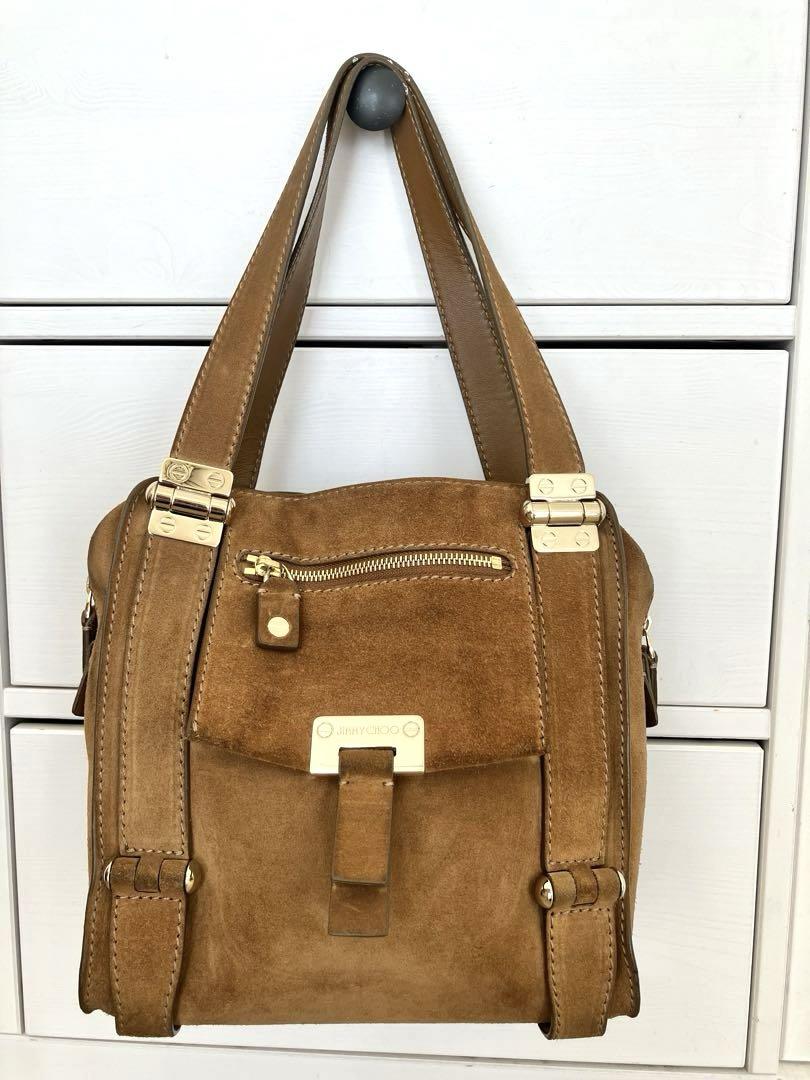 jimmy choo スエードバッグ