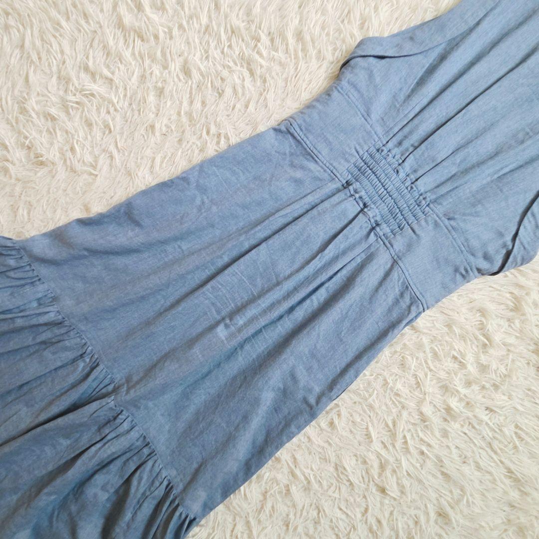 YANUK CASA FLINE ノースリーブティアードドレス ワンピース