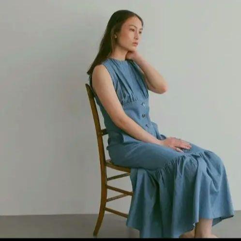 YANUK　CASA FLINE　ノースリーブティアードドレス　ワンピース CASA FLINE（カーサフライン）の「【YANUK×CASA FLINE】Organic