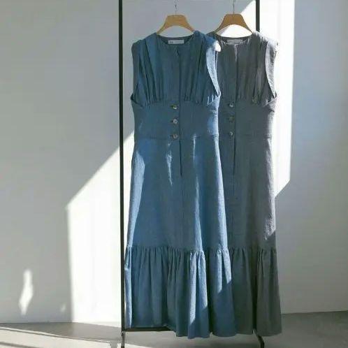 YANUK　CASA FLINE　ノースリーブティアードドレス　ワンピース CASA FLINE（カーサフライン）の「【YANUK×CASA FLINE】Organic