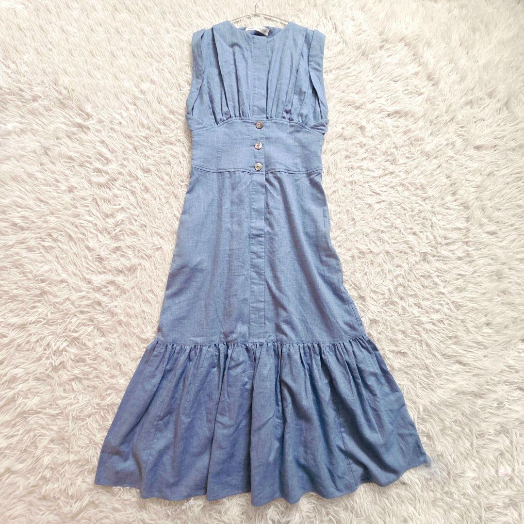 YANUK CASA FLINE ノースリーブティアードドレス ワンピース
