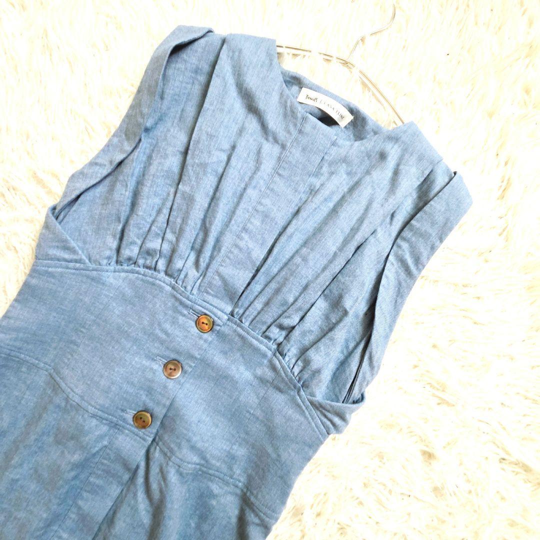 YANUK CASA FLINE ノースリーブティアードドレス ワンピース