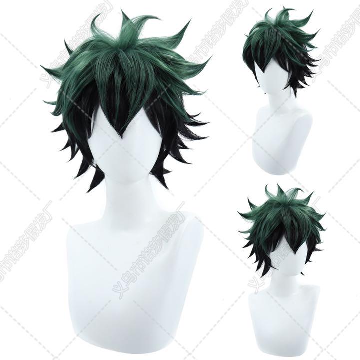 ヒロアカ 緑谷出久 ウィッグ ネット付き コスプレ デク 雄英高校