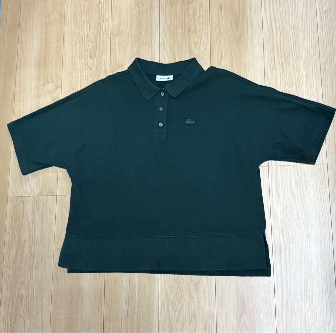 Lacoste ダークグリーン ポロシャツ 半袖 LACOSTE ダークグリーン ポロシャツ 半袖 - メルカリ