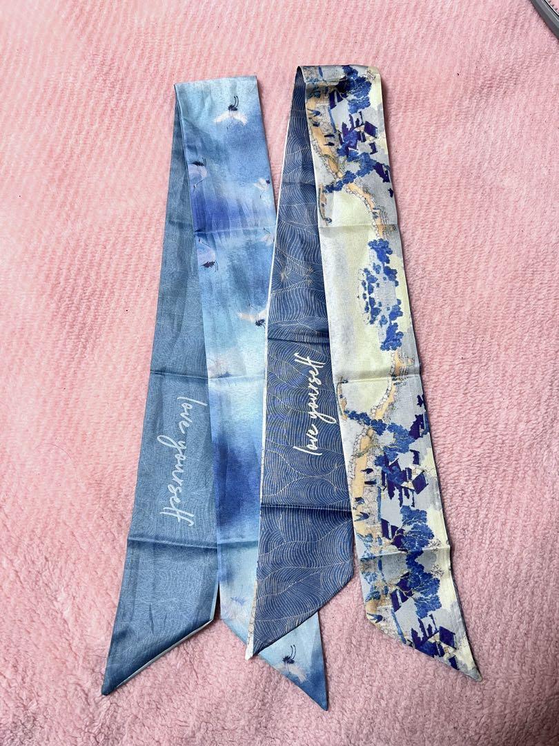 青系スカーフ2本セット