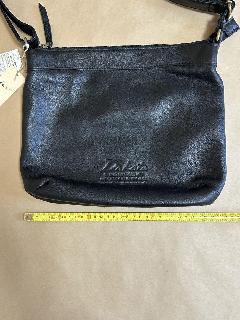 Dakota ブラック レザー ショルダーバッグ