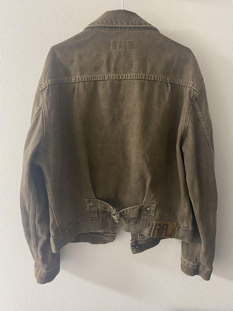 90s RRL デニムジャケット 先染めブラック 三つ星タグ