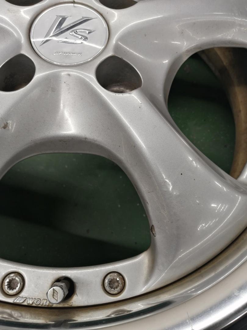 WORKワークVS-KF15インチ5.5J PCD100 4穴185/65R15