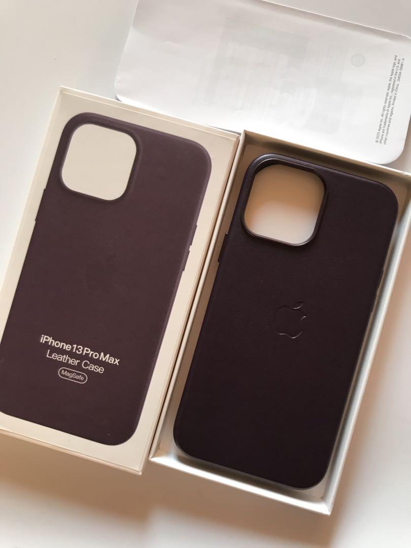 iPhone 13 ProMax レザーケース ダークチェリー未使用純正
