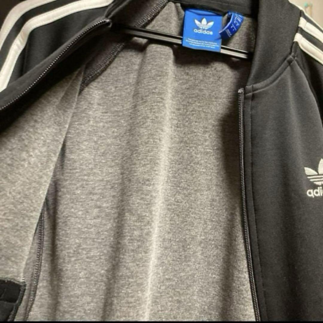 レア◆adidasトラックジャケットスーパースター黒SST ジャージMあのちゃん